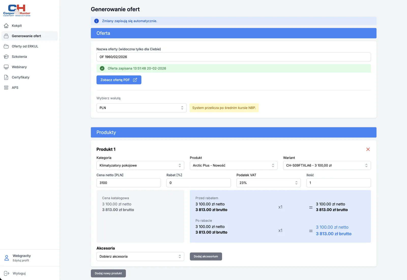 Cooper & Hunter — podgląd
